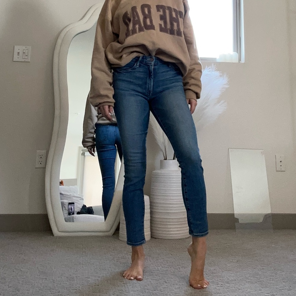 MOTHER HIGH WAISTED LOOKER ANKLE - Hop on hop off